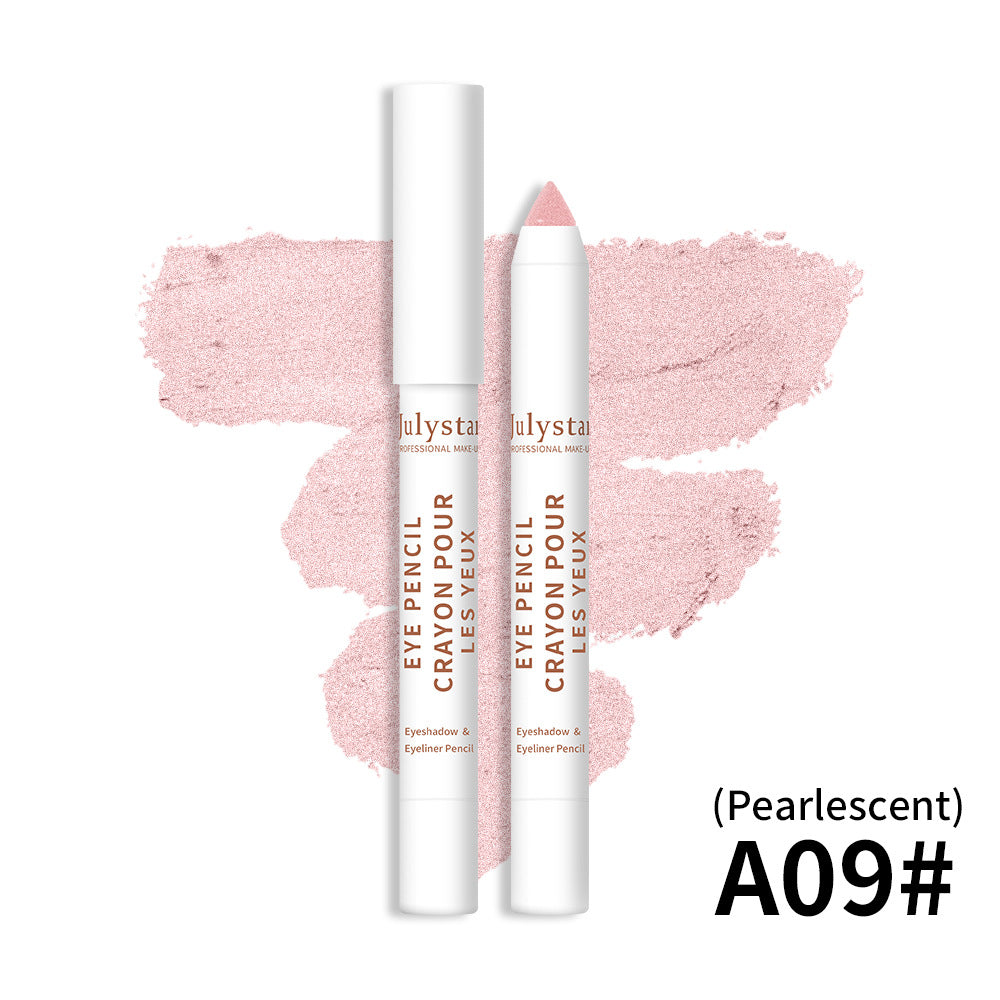 Imagem de Cosmetics Monochrome Eyeshadow Beauty Eye Shadow Stick em tom perolado rosa claro, destacando textura cremosa e acabamento suave, ideal para realçar a beleza natural com alta qualidade.