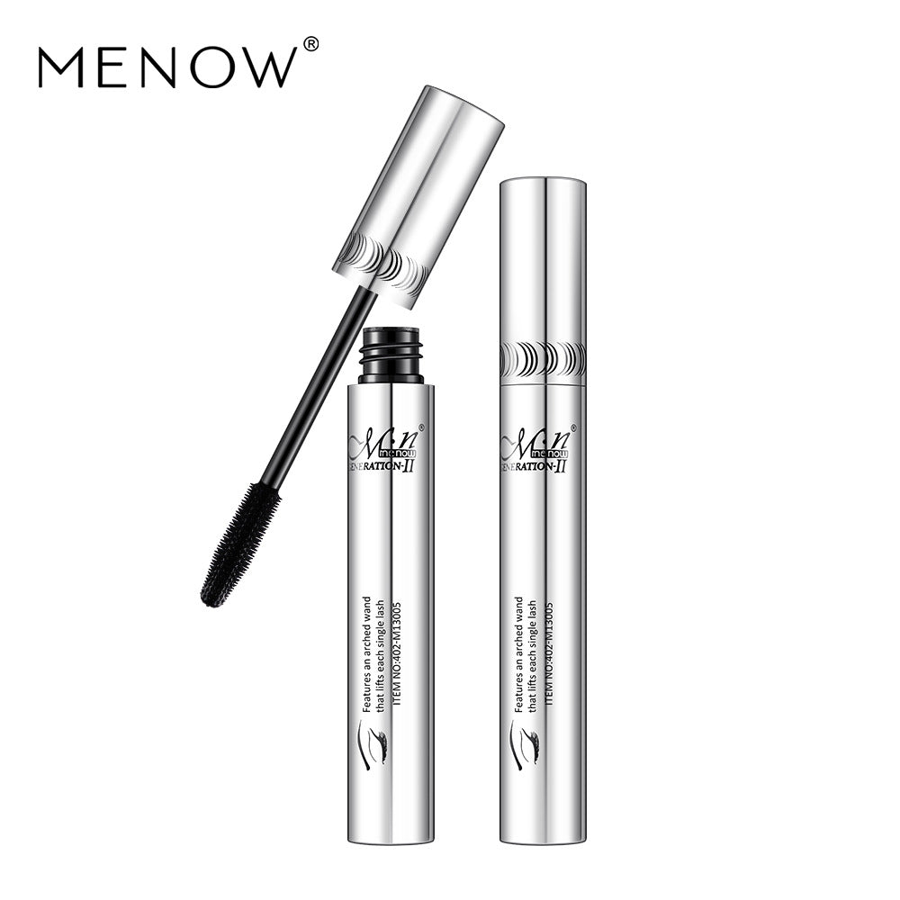 Imagem de rímel prateado com aplicador aberto e fechado com o texto sMiele Makeup Thicker Imitation Water Mascara Cosmetic, destacando suplementos premium naturais para energia, vitalidade e saúde cognitiva.