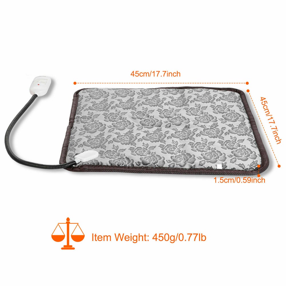 Thermal Heating Waterproof Bed Pad for Pets with Adjustable em tecido impermeável com controle ajustável, ideal para conforto e bem-estar natural dos animais.
