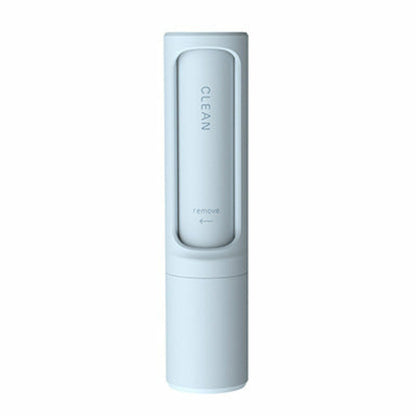 2-1 Reusable Pet Hair Remover Brush Lint Roller Portable branco, design compacto para remover pelos de animais, ideal para uso doméstico e portátil, promove bem-estar natural.