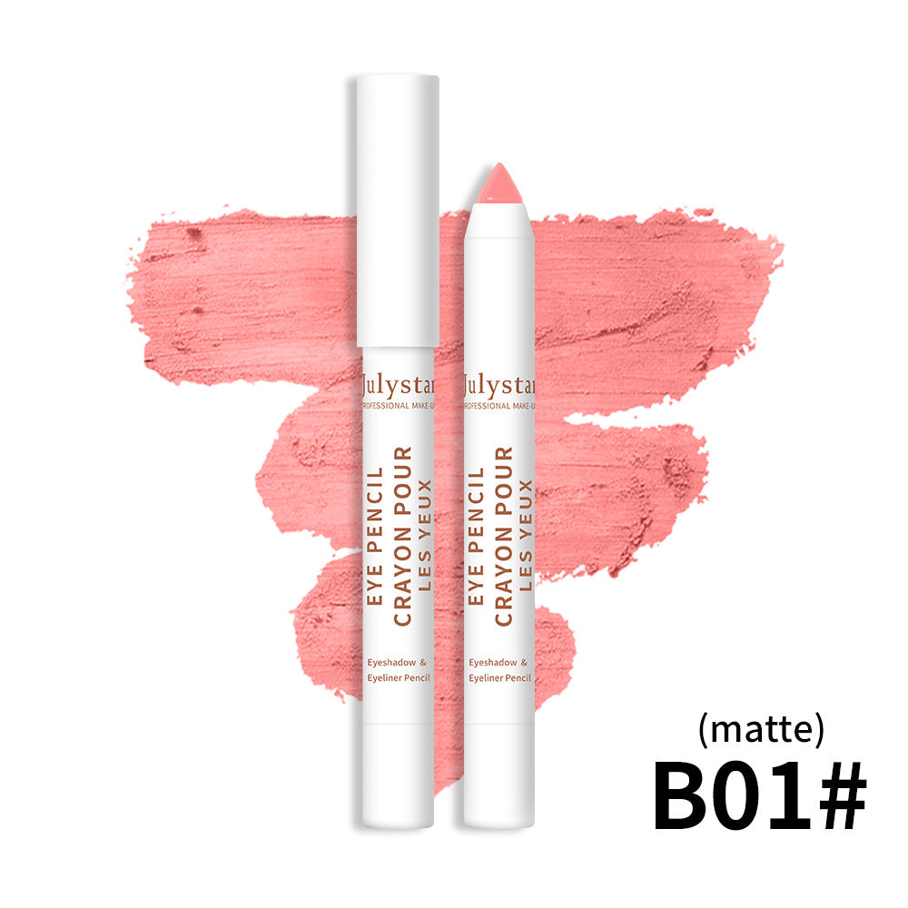Cosmetics Monochrome Eyeshadow Beauty Eye Shadow Stick em tom rosa matte, efeito suave e delicado para realçar os olhos com estilo natural.