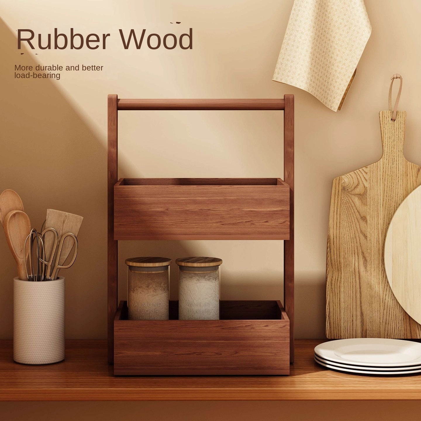 Cosmetics storage box desktop tabletop box em madeira natural, organizado e elegante, ideal para armazenamento prático com estilo, promovendo vitalidade e bem-estar natural.