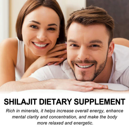 Casal sorridente demonstrando vitalidade e bem-estar natural, representando os benefícios do Googeer Shilajit Dietary Supplement Body Care Solution, suplementos premium naturais para energia, vitalidade e saúde cognitiva desenvolvidos para o mercado português.