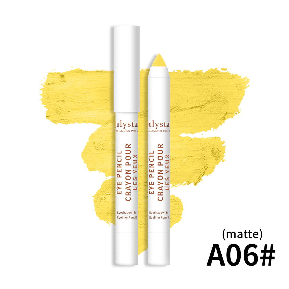 Cosmetics Monochrome Eyeshadow Beauty Eye Shadow Stick em tom amarelo matte, ideal para um look vibrante e natural, suplementos premium naturais para energia, vitalidade e saúde cognitiva.