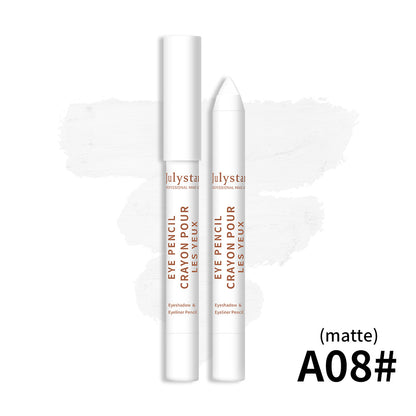 Imagem de Cosmetics Monochrome Eyeshadow Beauty Eye Shadow Stick na cor branca fosca, destacando a suavidade e qualidade para um efeito natural nos olhos, suplementos premium naturais para energia, vitalidade  e saúde cognitiva, desenvolvidos para o mercado português.