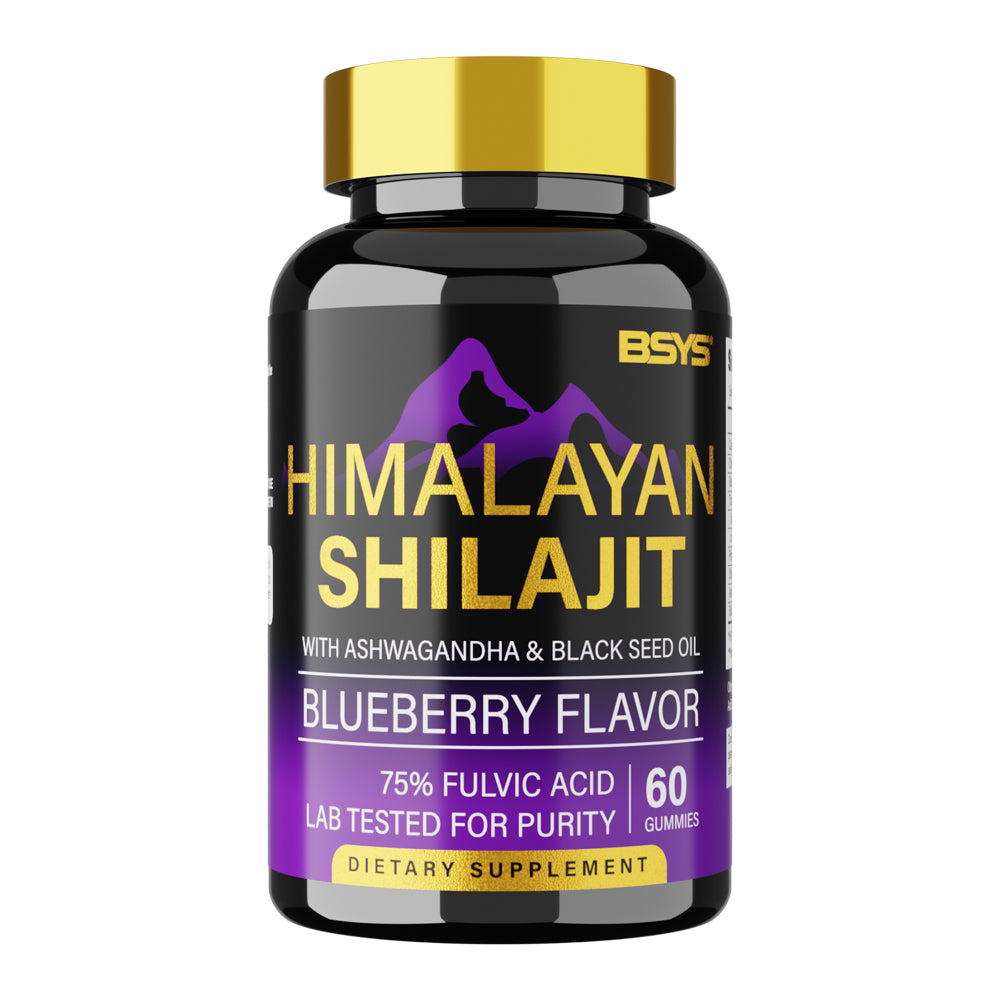 Frasco de BSYS SHILAJIT GUMMIES 60&
