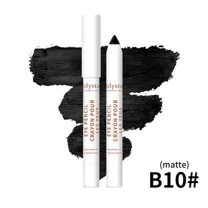 Cosmetics Monochrome Eyeshadow Beauty Eye Shadow Stick em tom preto fosco, destacando intensidade e acabamento mate, ideal para realçar o olhar com estilo elegante.