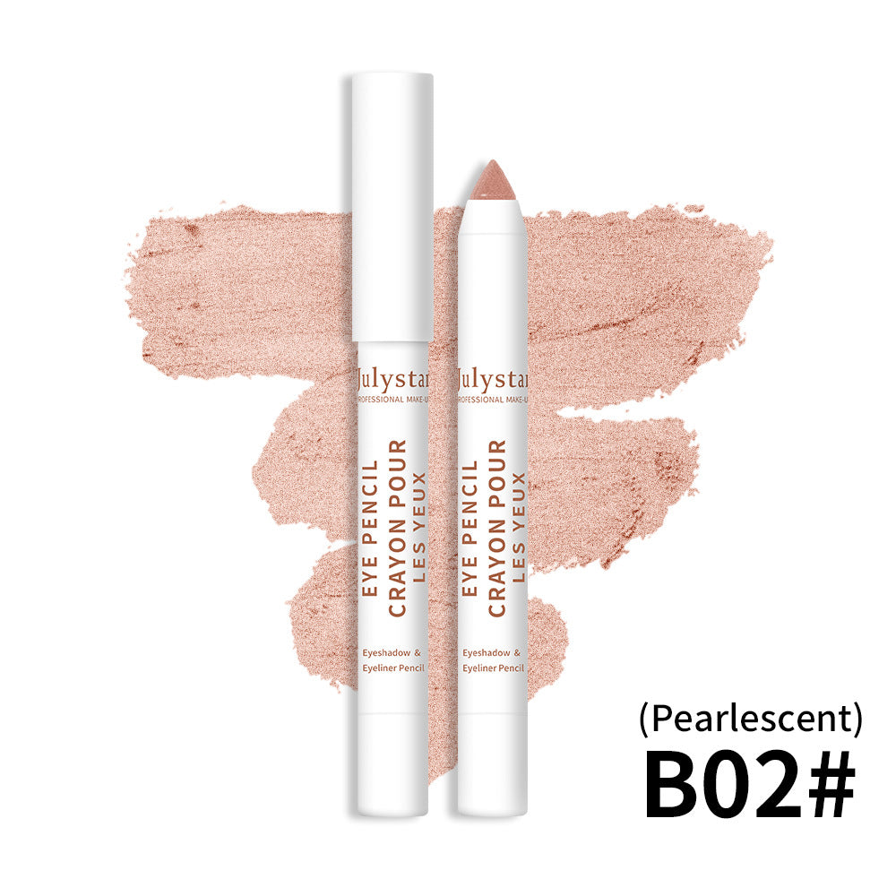 Batom de sombra para olhos em tom pérola, apresentando o Cosmetics Monochrome Eyeshadow Beauty Eye Shadow Stick, ideal para realçar a energia, vitalidade e saúde cognitiva.
