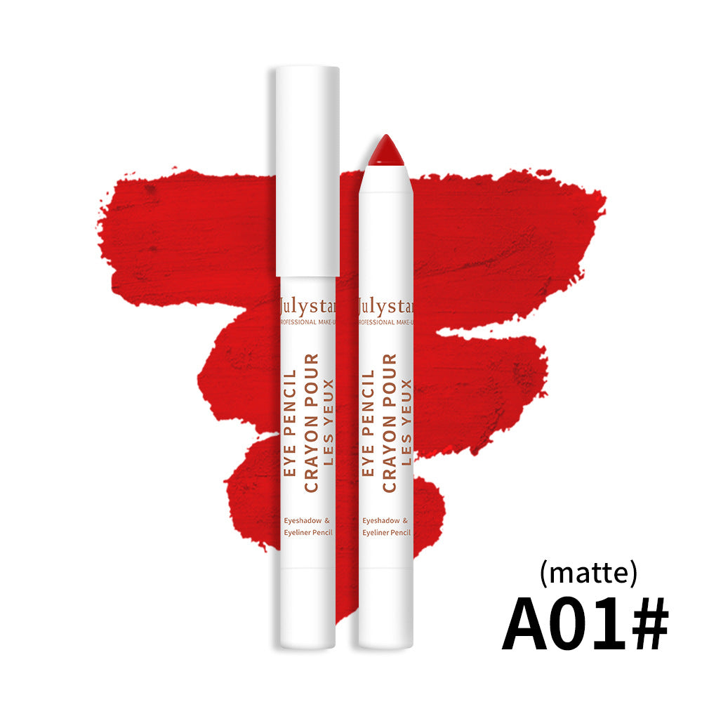 Cosmetics Monochrome Eyeshadow Beauty Eye Shadow Stick com sombra vermelha matte, ideal para realçar a expressão facial com suplementos premium naturais para energia, vitalidade e saúde cognitiva.