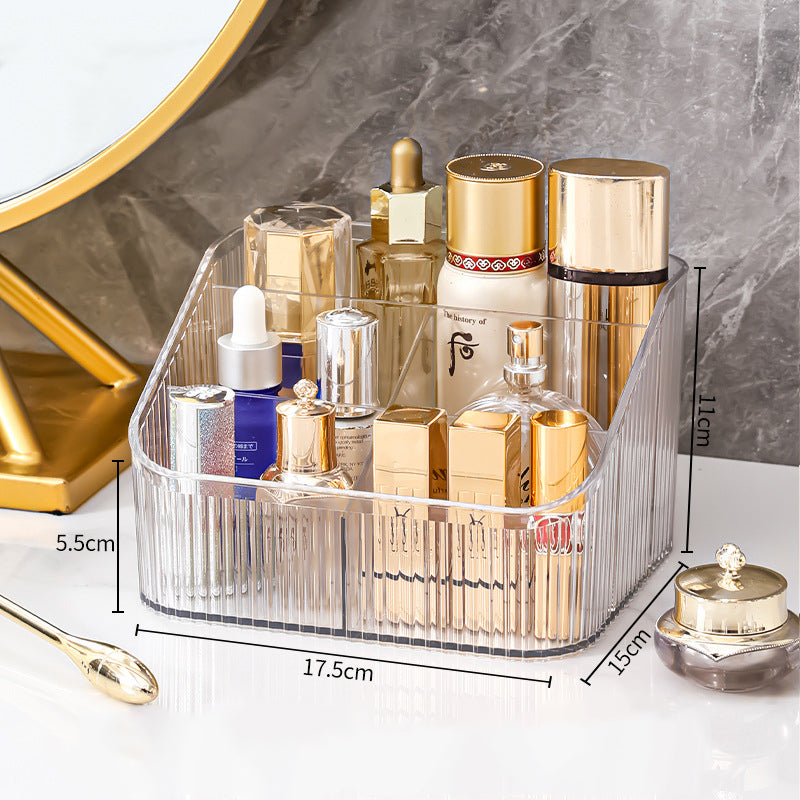 Organizador transparente Multi-grid desktop storage box Cosmetics sorting box Storage box com divisórias para produtos de beleza, ideal para suplementos premium naturais para energia, vitalidade e saúde cognitiva.