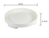 Bandeja redonda branca minimalista com 23 cm de diâmetro e 4,5 cm de altura, ideal para organizar acessórios no ins desktop cosmetics storage box tray entrance ornaments storage tray, acessórios para suplementos premium naturais para energia, vitalidade e saúde cognitiva.
