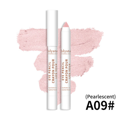 Imagem de Cosmetics Monochrome Eyeshadow Beauty Eye Shadow Stick em tom perolado rosa claro, destacando textura cremosa e acabamento suave, ideal para realçar a beleza natural com alta qualidade.