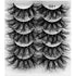 Conjunto com 5 Pairs Of New Style Fake Eyelashes Of Fried Hair 8D FLUFFY, cílios postiços volumosos e naturais, ideais para realçar a expressão e o olhar com estilo.