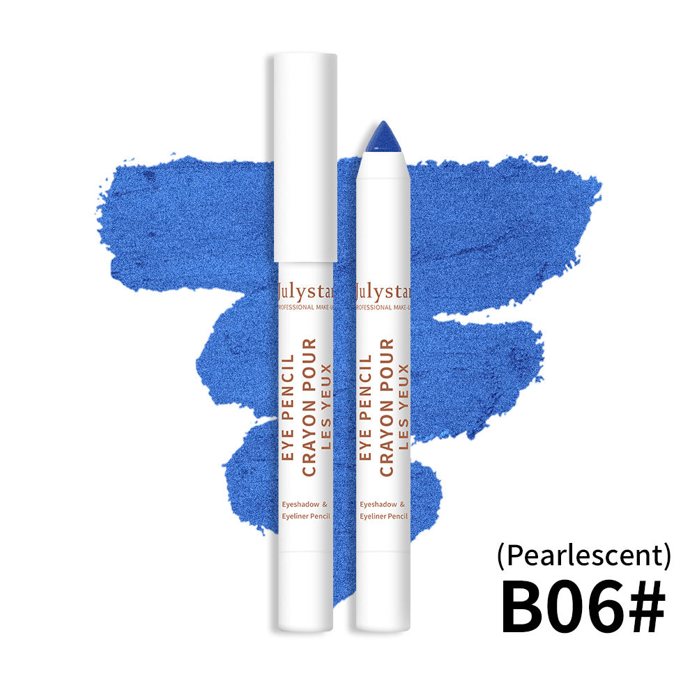 Imagem de um Cosmetics Monochrome Eyeshadow Beauty Eye Shadow Stick cor azul perolada B06