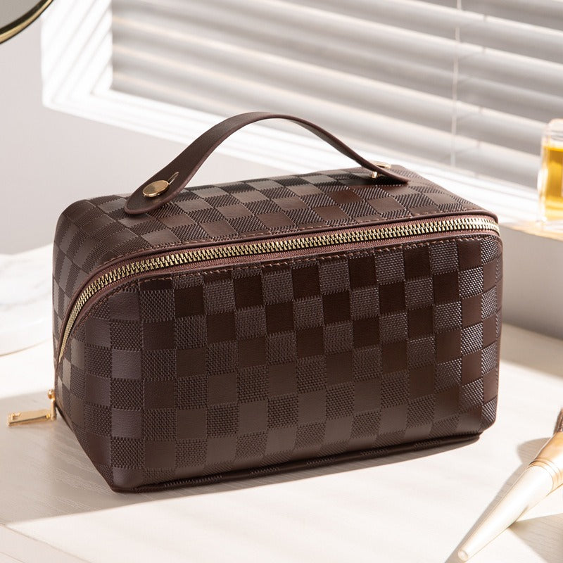Checkered Pillow Bag Makeup Bag Women&