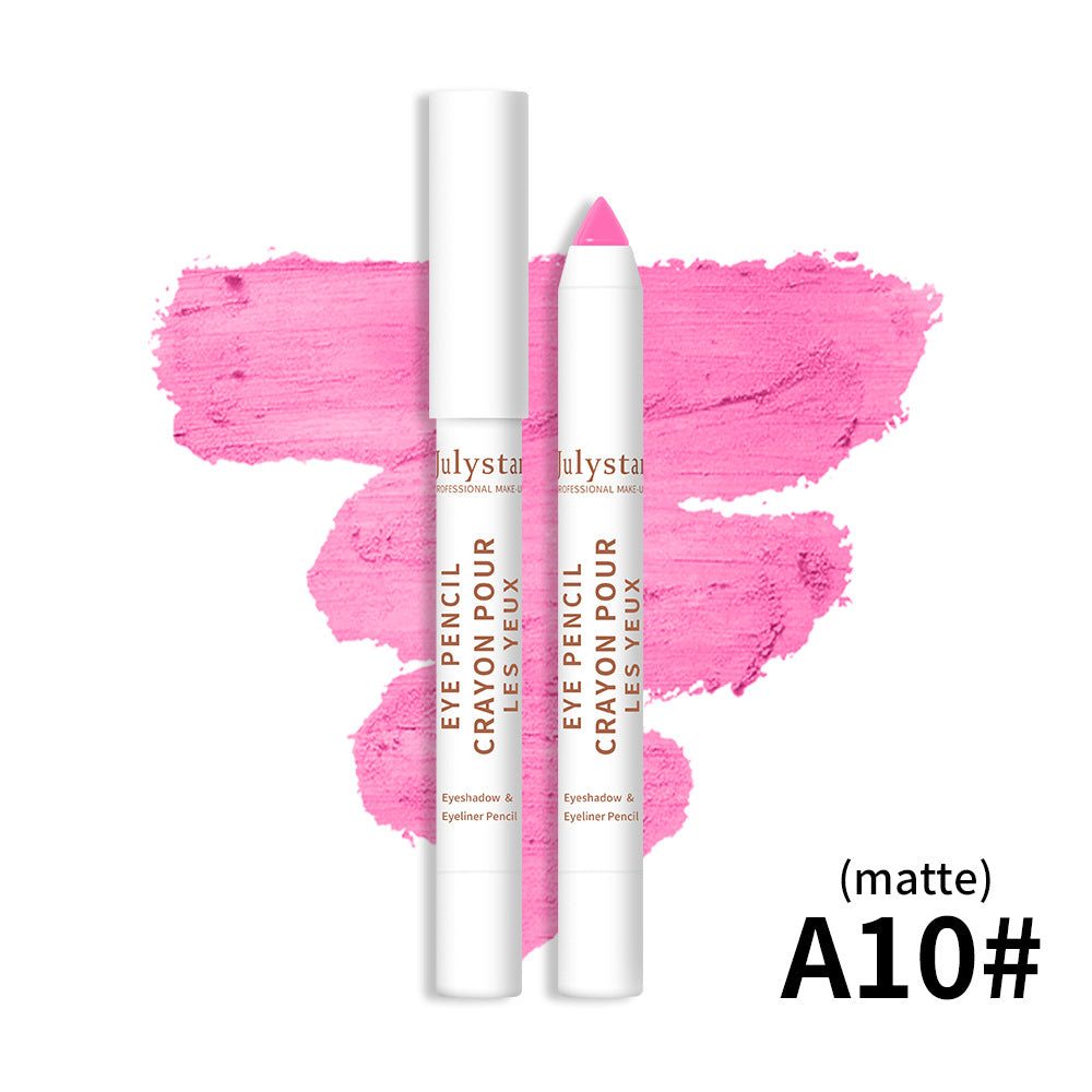 Imagem do Cosmetics Monochrome Eyeshadow Beauty Eye Shadow Stick em tom rosa matte, destacando seu acabamento suave e vibrante para realçar a beleza natural.