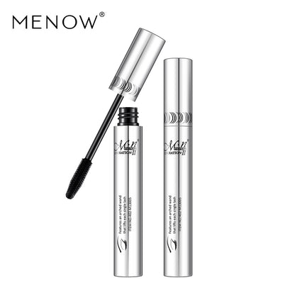 Imagem de rímel prateado com aplicador aberto e fechado com o texto sMiele Makeup Thicker Imitation Water Mascara Cosmetic, destacando suplementos premium naturais para energia, vitalidade e saúde cognitiva.